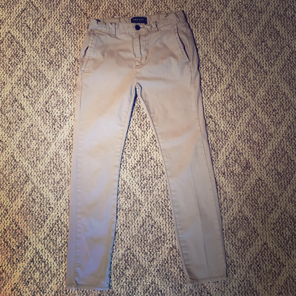 Men's skinny stretch grey chino pants