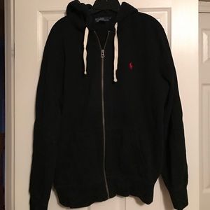 Men's XL Polo Hooded Jacket with Zipper