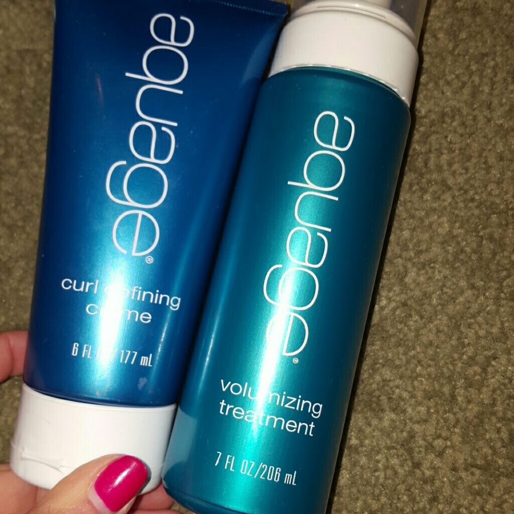 Aquage curl defining creme and volumizing treatmen
