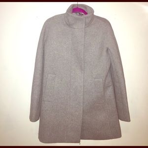 Heather grey j crew peacoat NWT