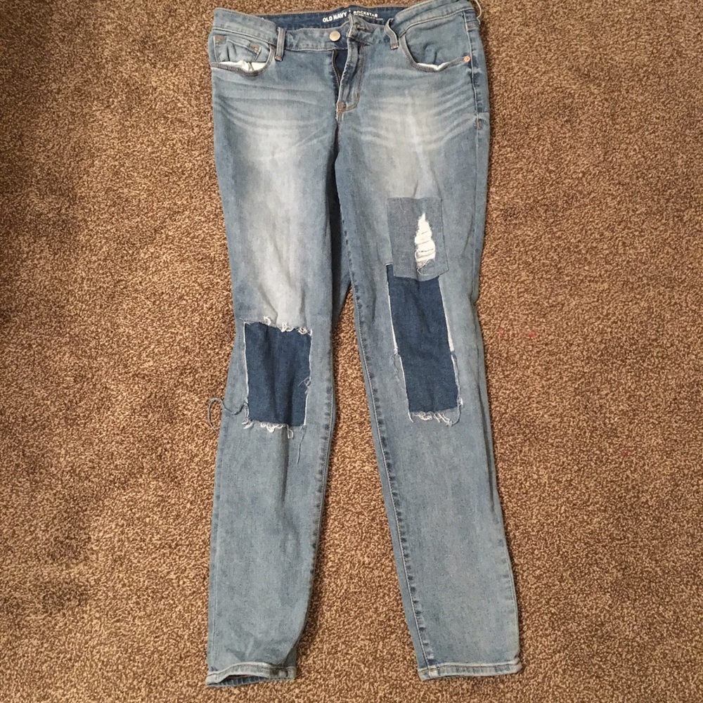 Patchwork Skinny Jeans