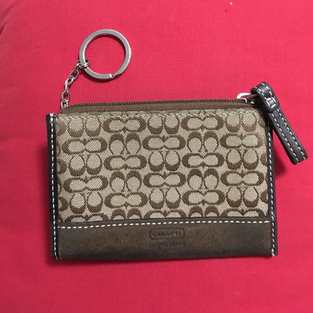 🌸HP😍🌸 Brown coach card holder