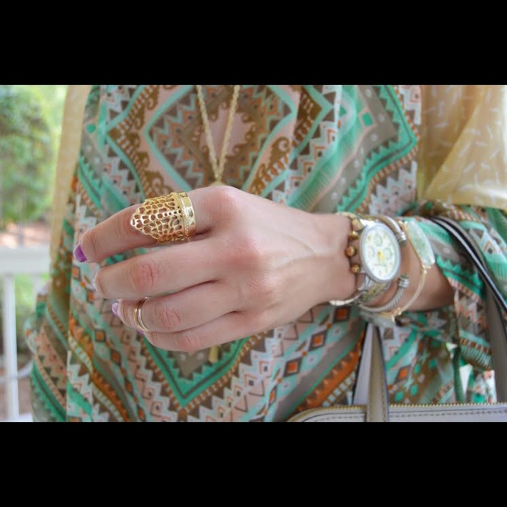 Kendra Scott Paige Ring, Gold, Size 7