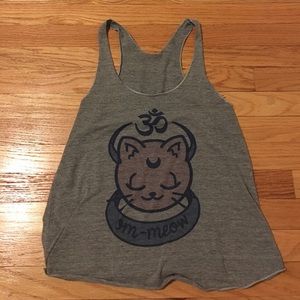 Look Human OM-MEOW yoga cat luna tank