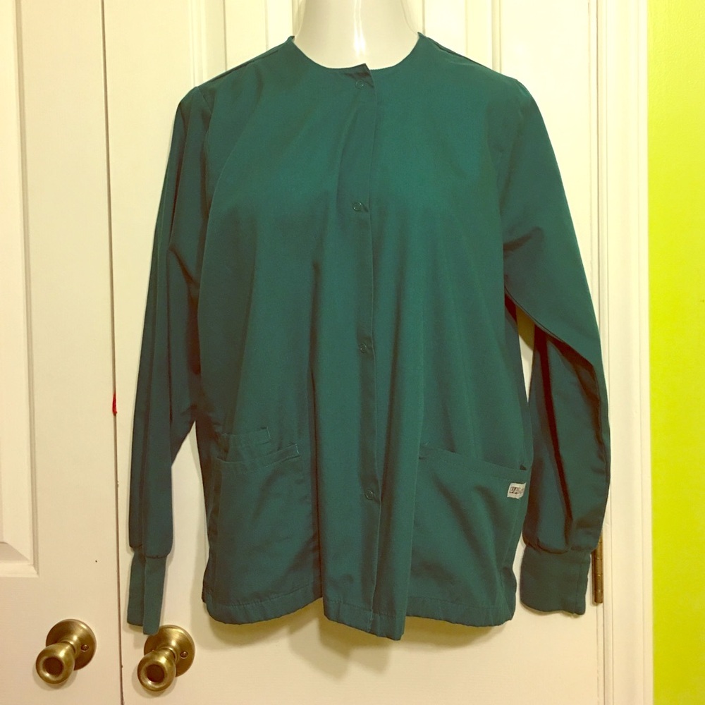 Hunter Green Scrub Jacket