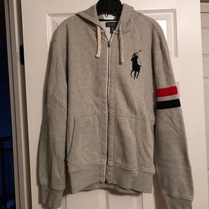 Men's Polo Jacket with Hoodie