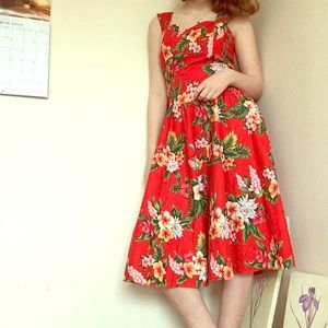 🌺 Hawaiian Pin-up Girl Dress 🌺