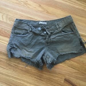 Free People cut off jean shorts