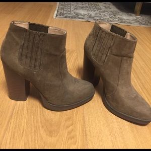 Zara block heeled booties