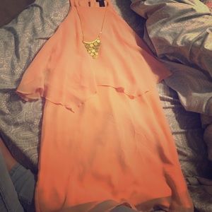 Peach summer dress