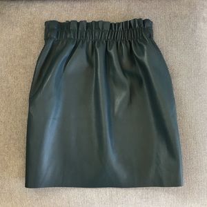 Zara Faux leather mini skirt
