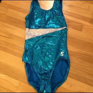 Girls leotard AS worn once.