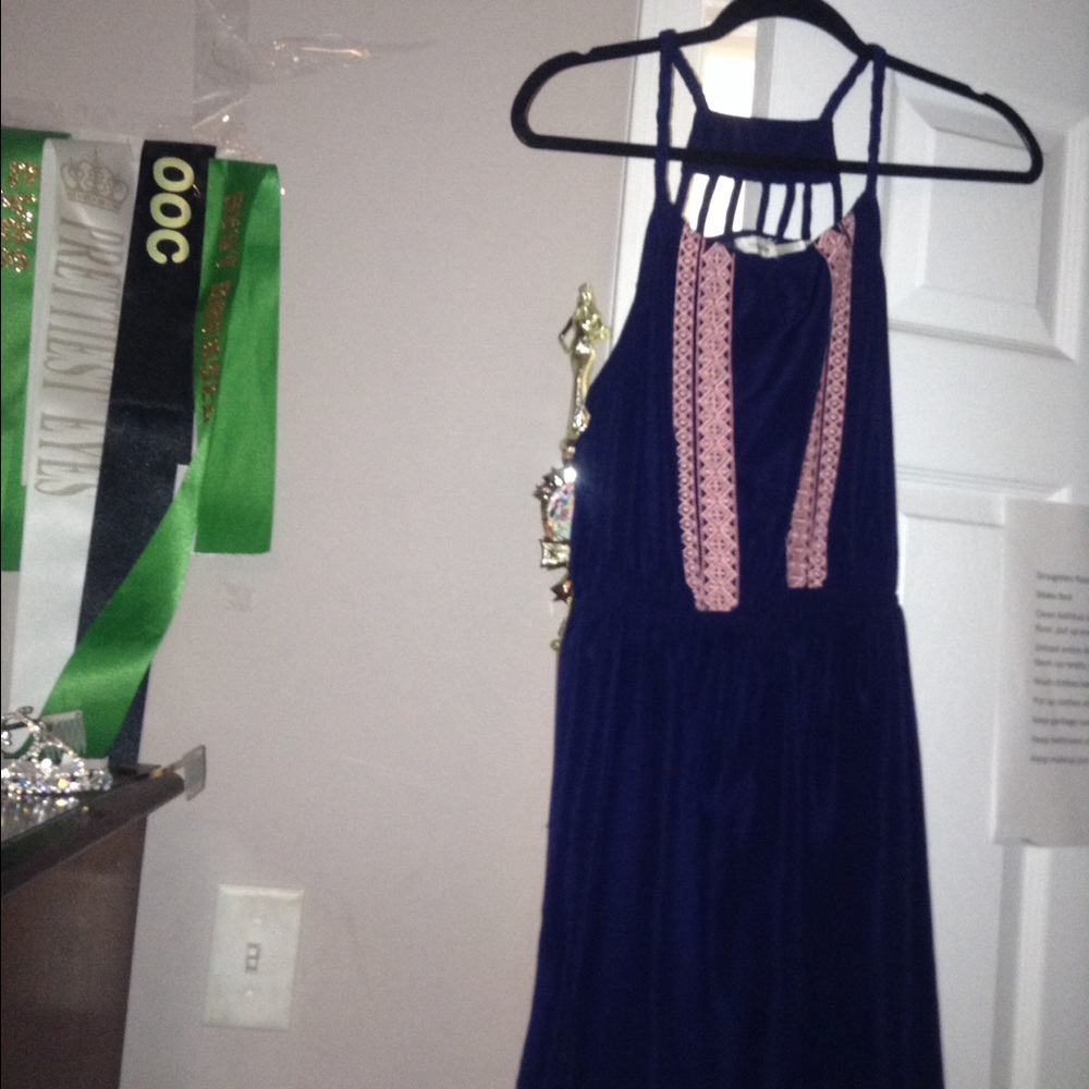 Boutique brand spring dress with cut out details