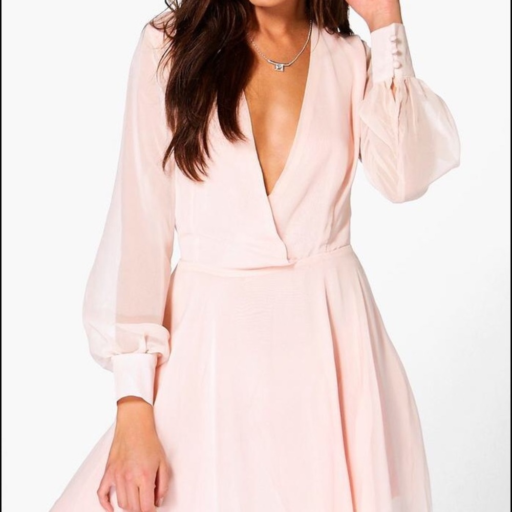 Maisie Plunge Chiffon Dress