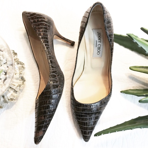 Jimmy Choo Shoes - $650 JIMMY CHOO SNAKE SKIN HEELS