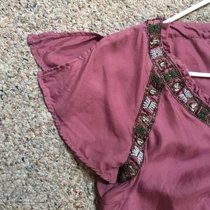 Hand Beaded Detailed Top