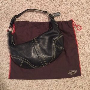 🎉Coach black mini bag 12" x 14" EUC🎉
