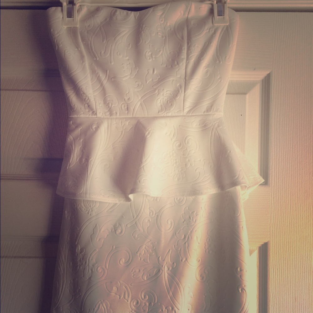 Backless White Dress