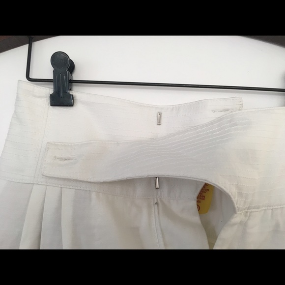 White. Linen Catherine Malandrino pants - Picture 2 of 3