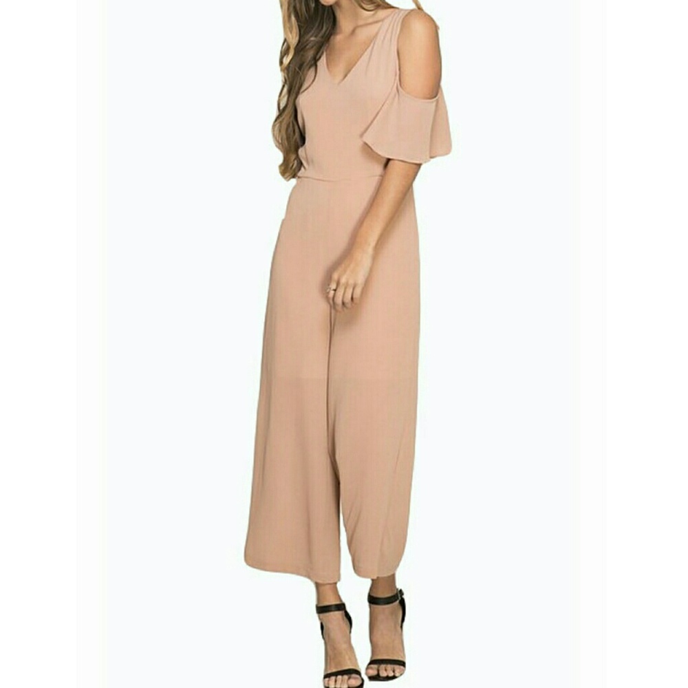 Cold Shoulder Culottes Jumpsuit!!!