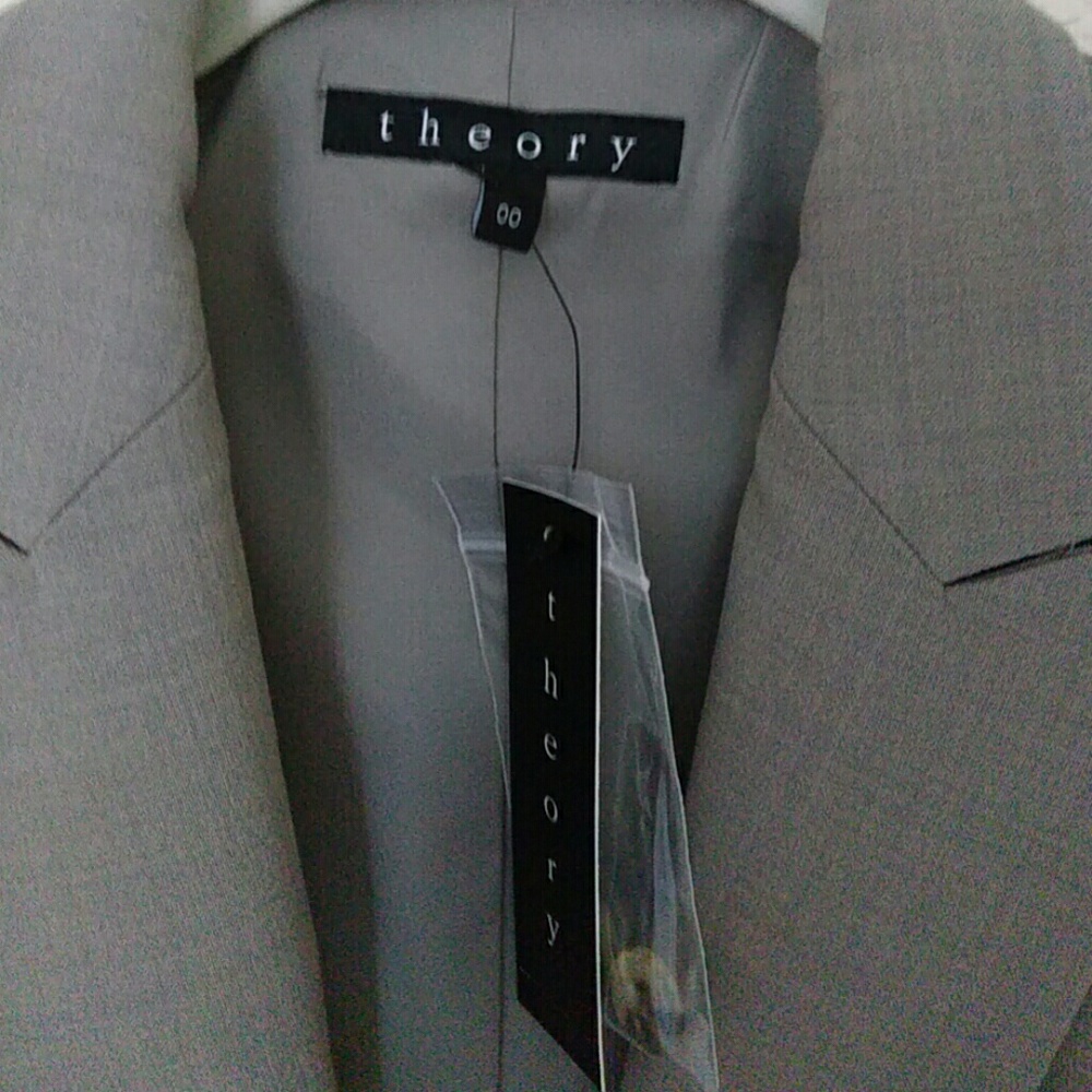 THEORY GREY OAT GABE 2 BLAZER 00 - Picture 4 of 6