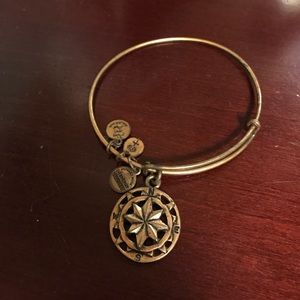 Gold compass Alex and Ani