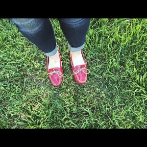 Red SPERRY dress shoes