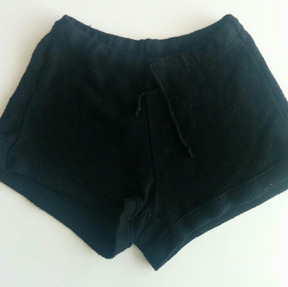 black Brandy Melville knit shorts