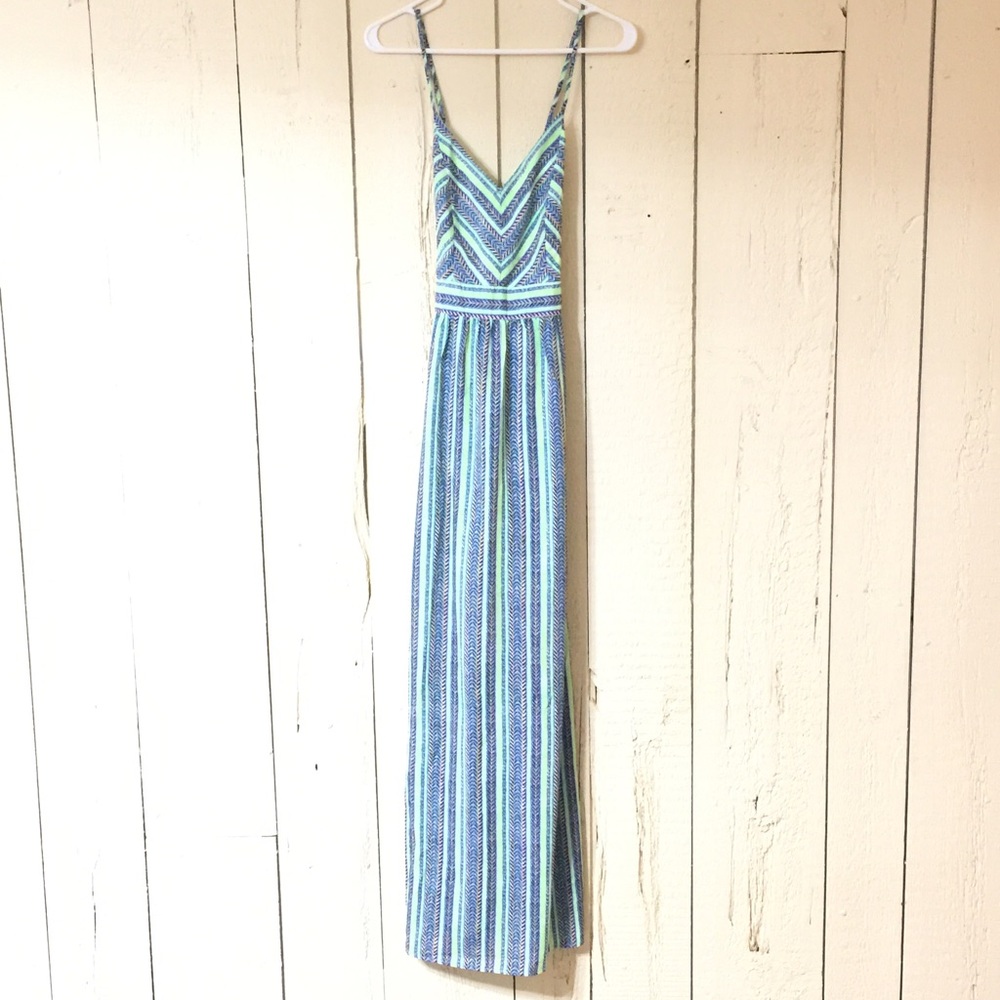BNWOT Alya Chevron and Striped Maxi