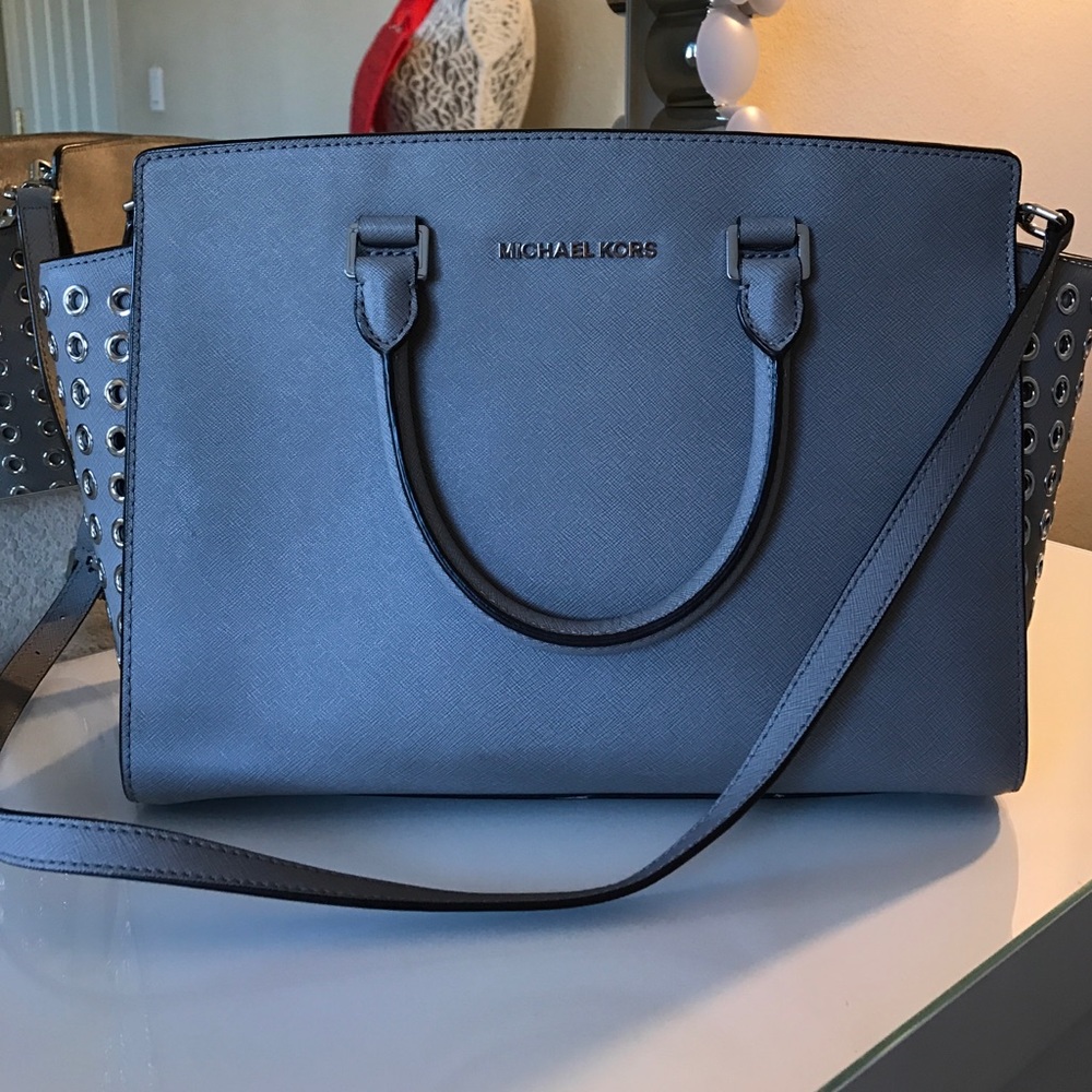 Grey Michael Kors purse