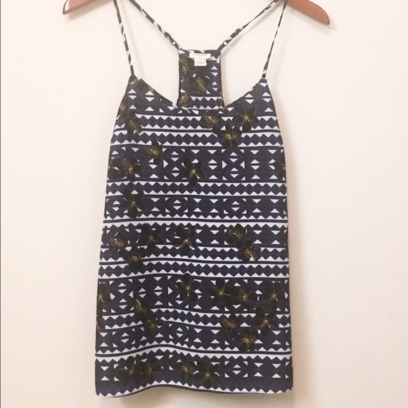 J. Crew Tops - J.Crew floral racer back tank top!