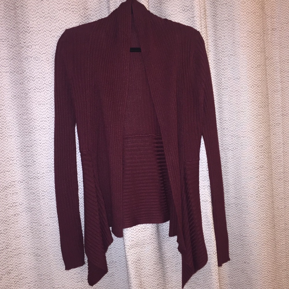 Burgundy cardigan