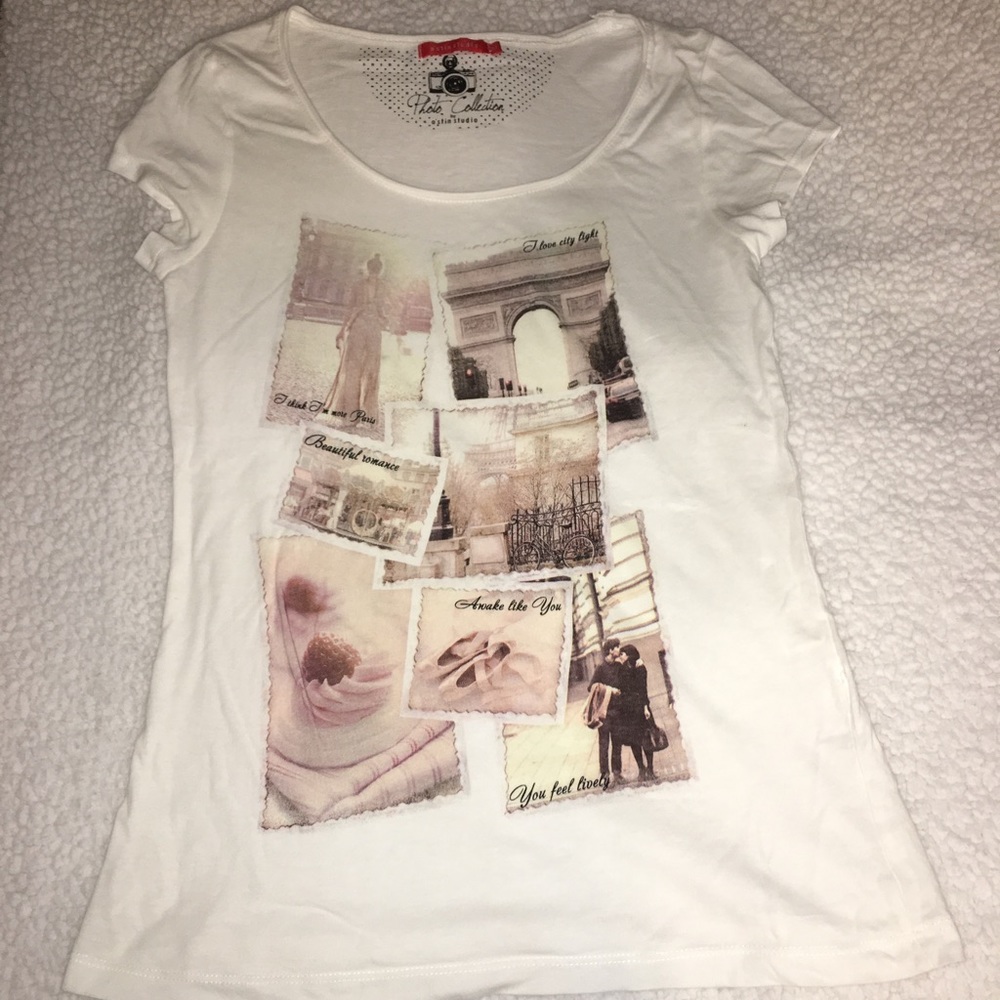 🔵 photography collage shirt 🔵