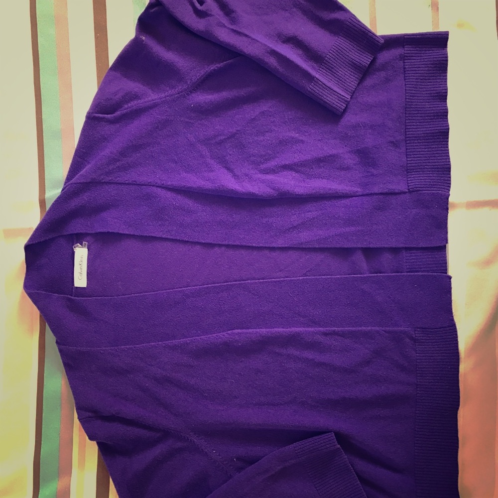 Calvin Klein purple Cardigan