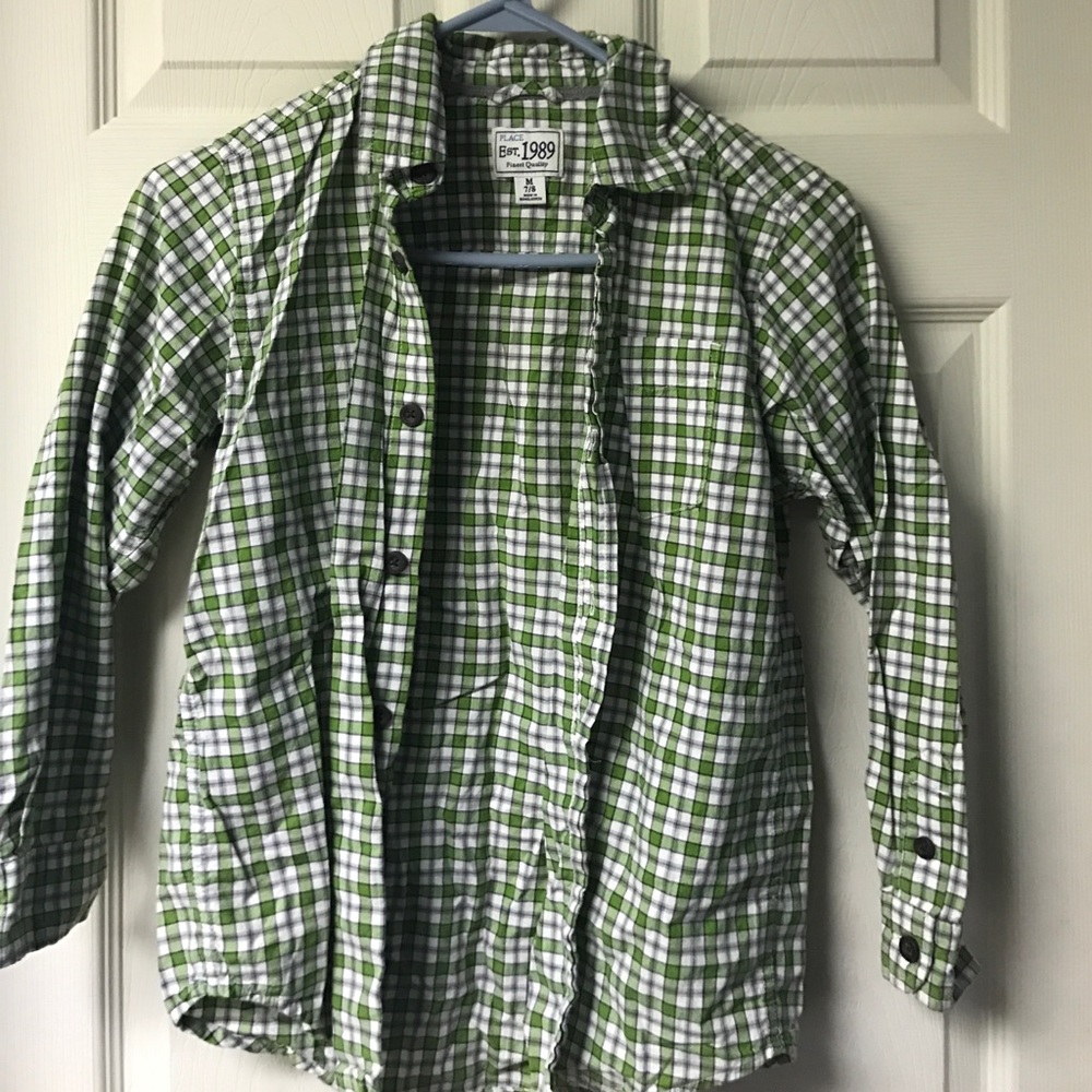 *BUNDLE* Children's place 2 boys plaid shirts.