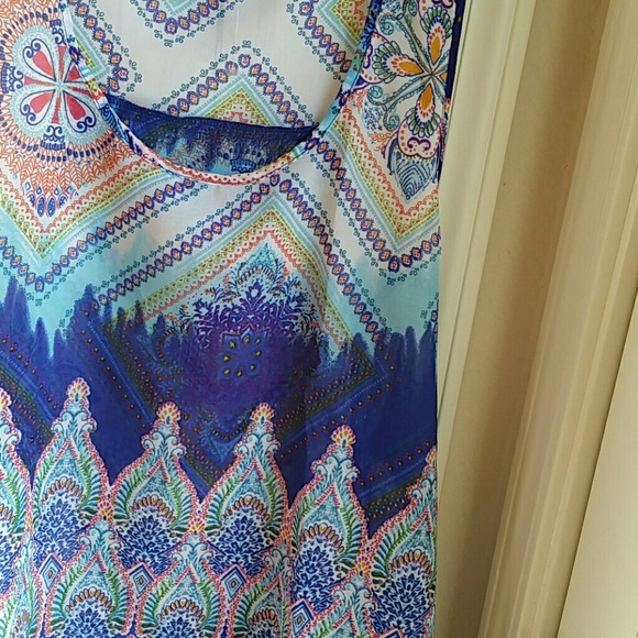 NWT SPEED LIMIT LIGHTWEIGHT BLUE PRINT TANK SZ 3X - Picture 2 of 5