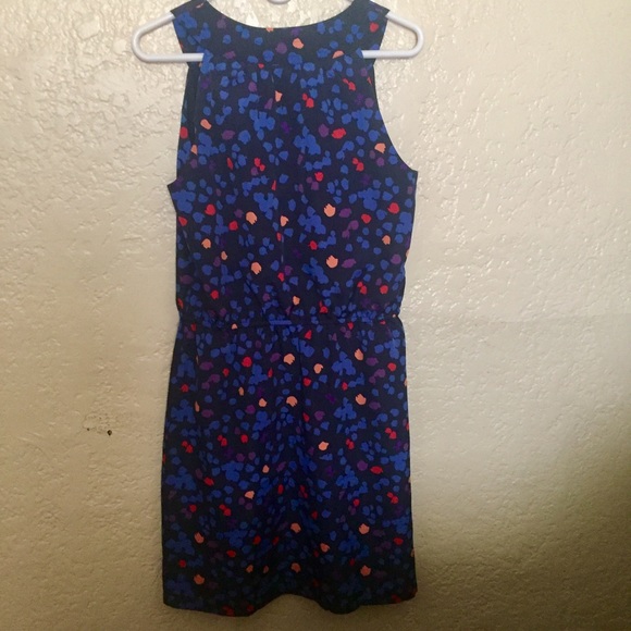 SALE ❤️Freckled/Potted Loft Navy Dress - Picture 2 of 4