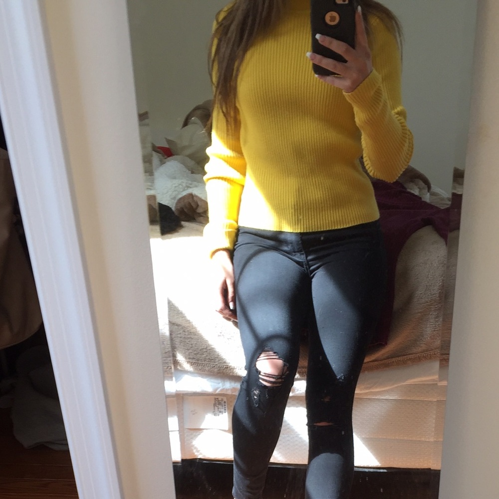 Ralph Lauren Yellow Turtle Neck Sweater