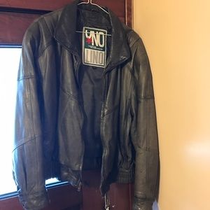 Vintage leather coat-Price firm