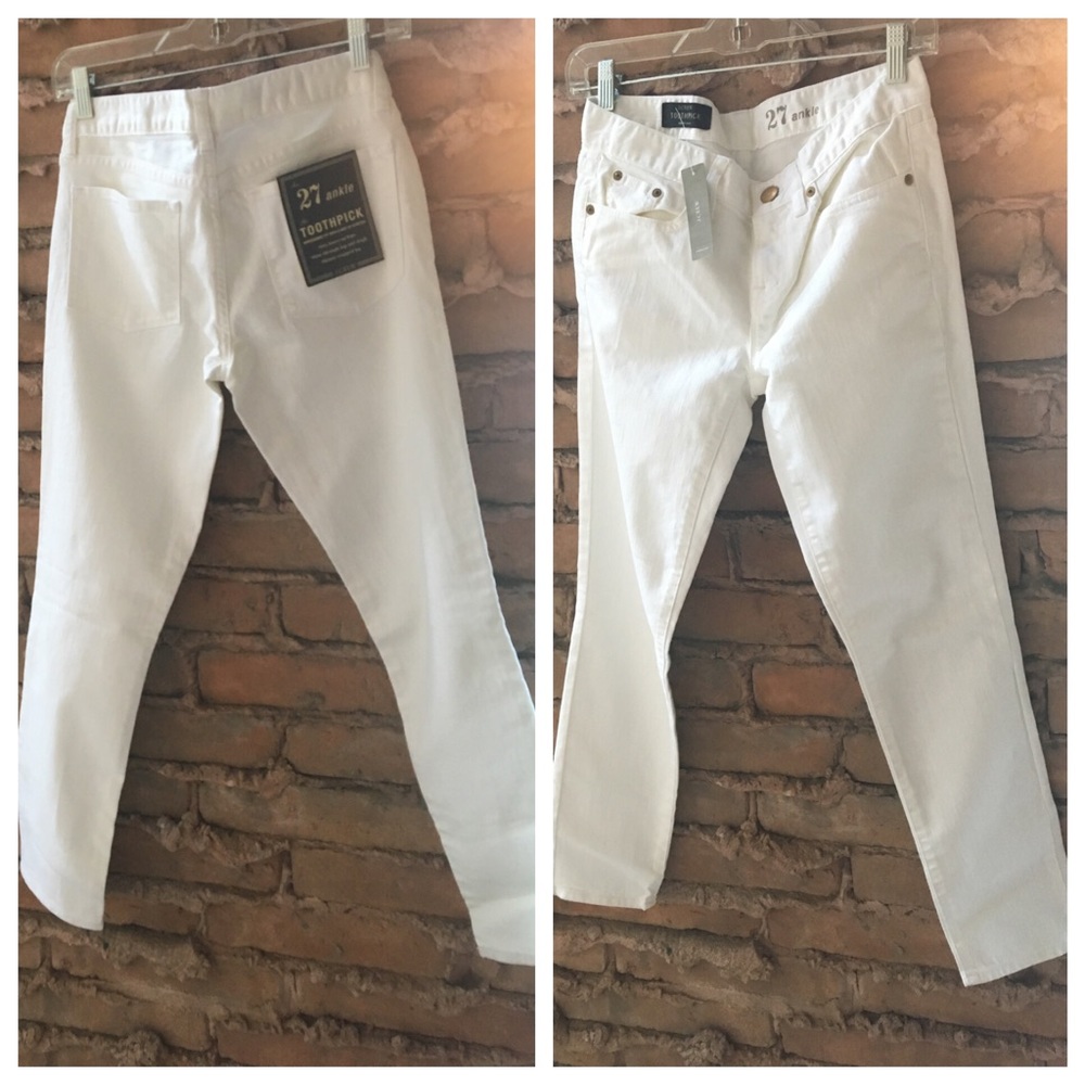 J.Crew Toothpick jean in white - Picture 3 of 5