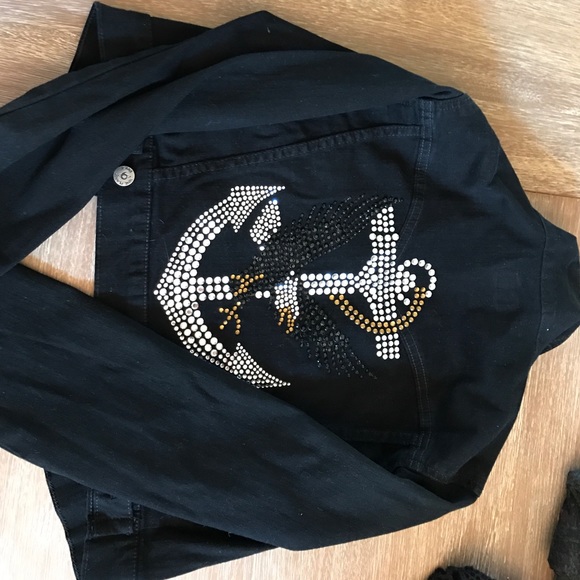 GO JEANS... Black jean jacket by go jeans - Picture 3 of 4