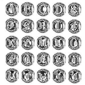 New Pick a Letter Charm Beads 925 Sterling Silver