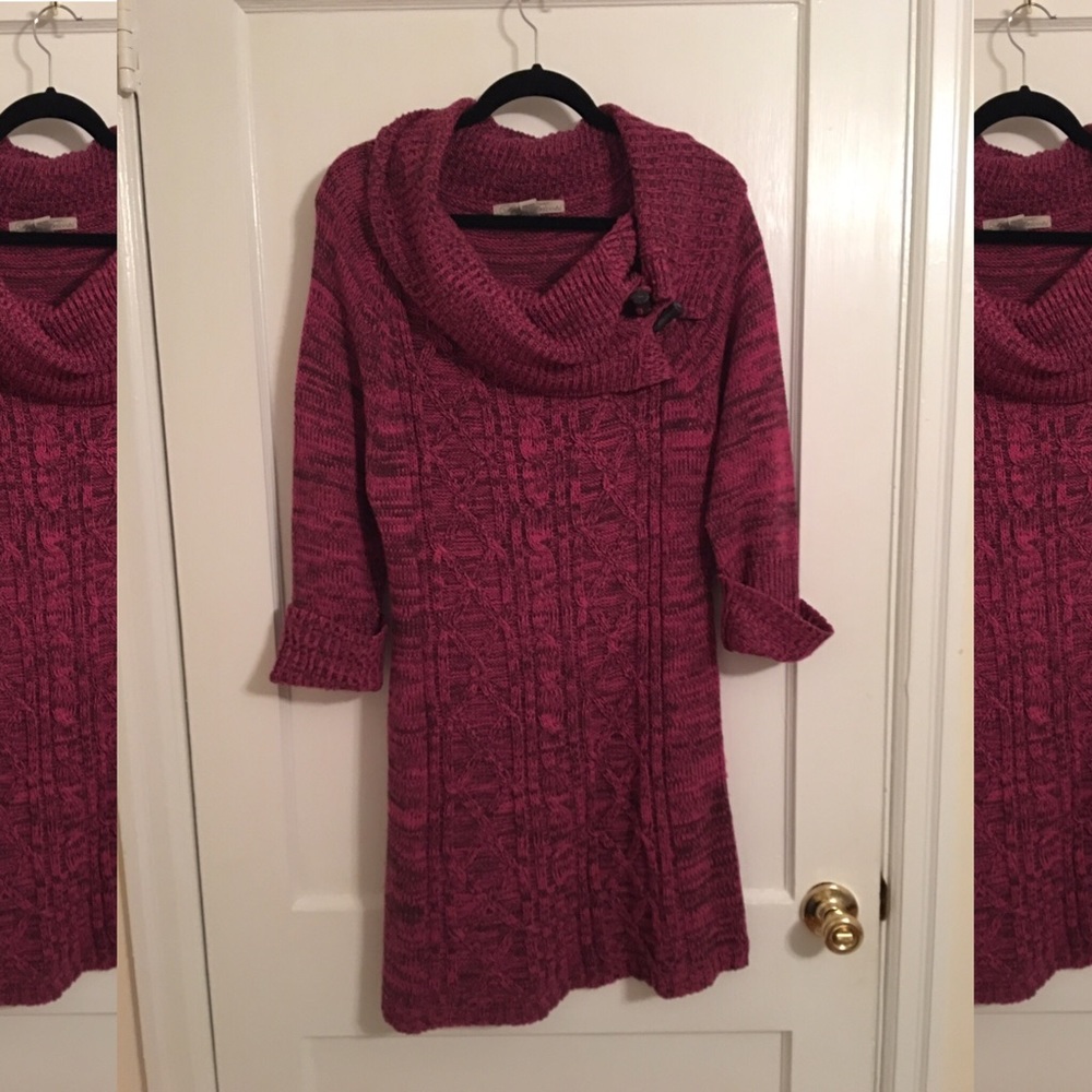 Les Tricots Cowl Neck Sweater Dress