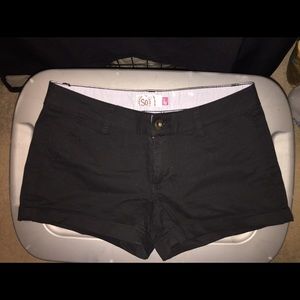Black shorts size 5
