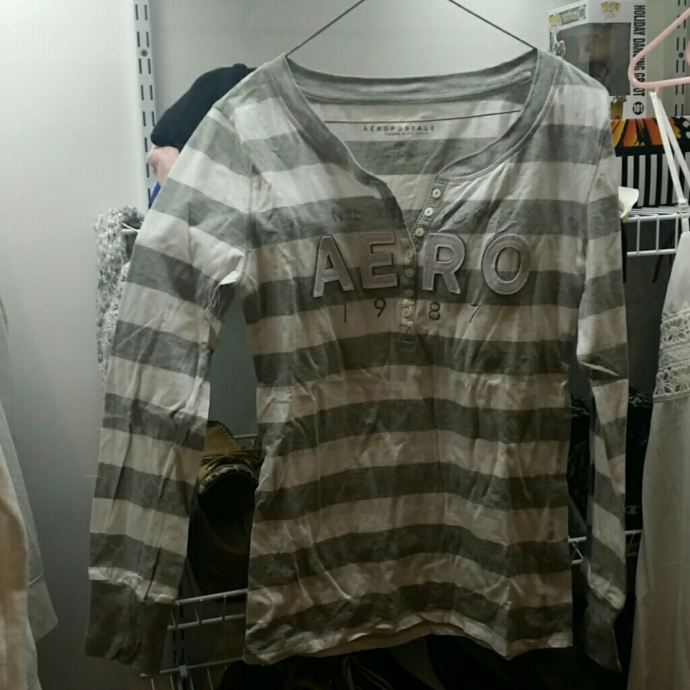 Stripped long sleeve shirt