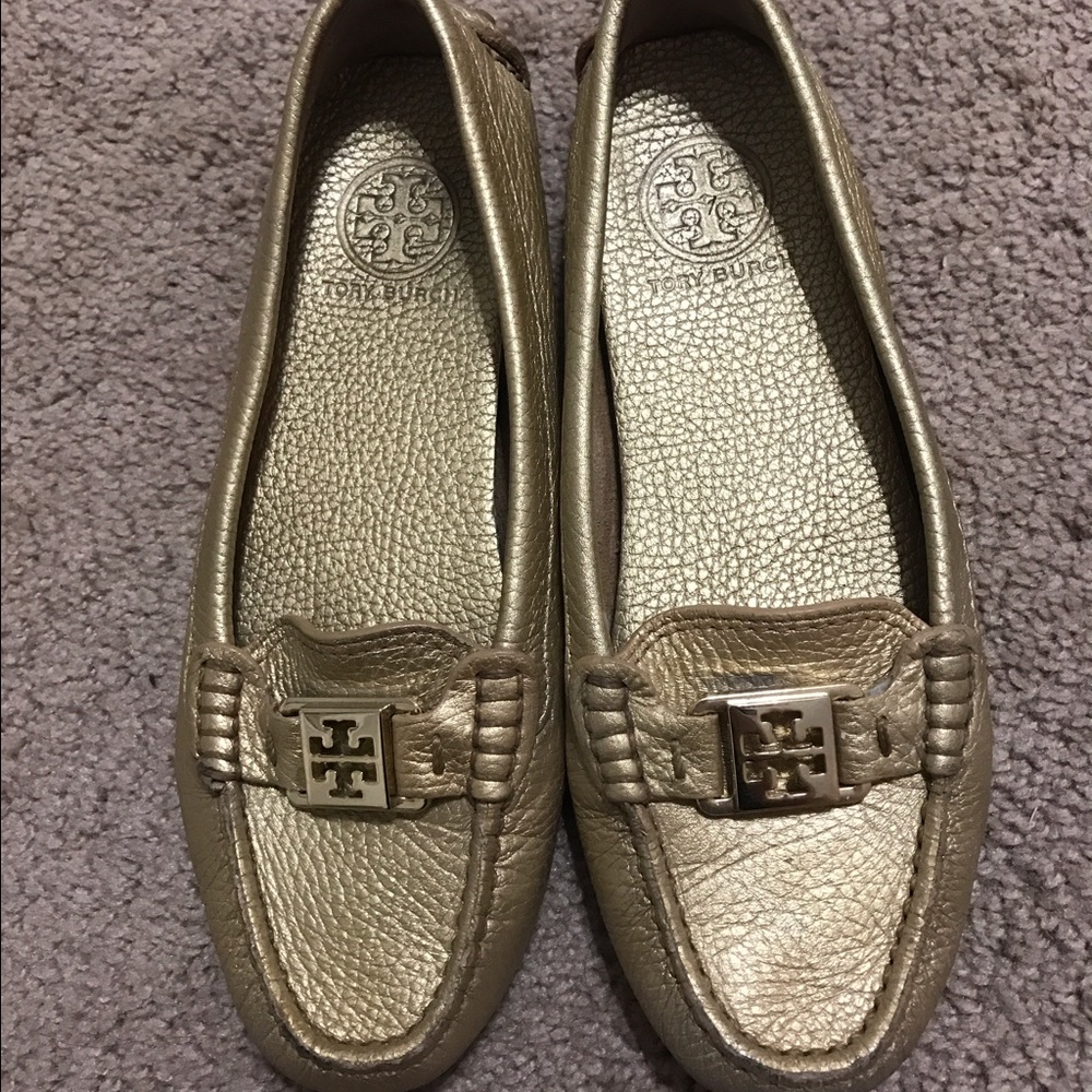 Glitzy, girly cozy TORY BURCH loafers