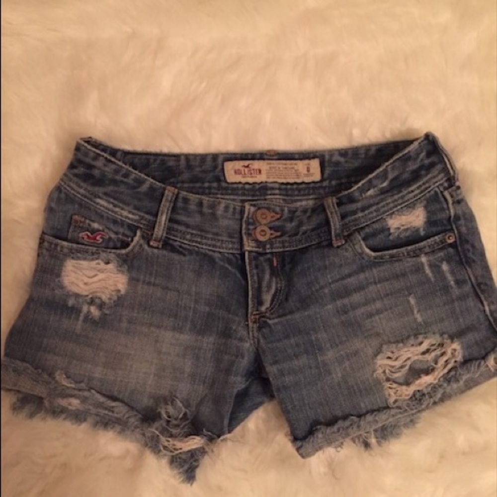 Hollister jean cut off shorts