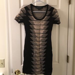 Black and Cream Pattern Dress