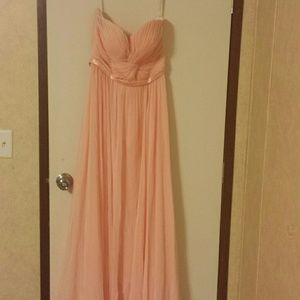 Blush pink bridesmaid dress