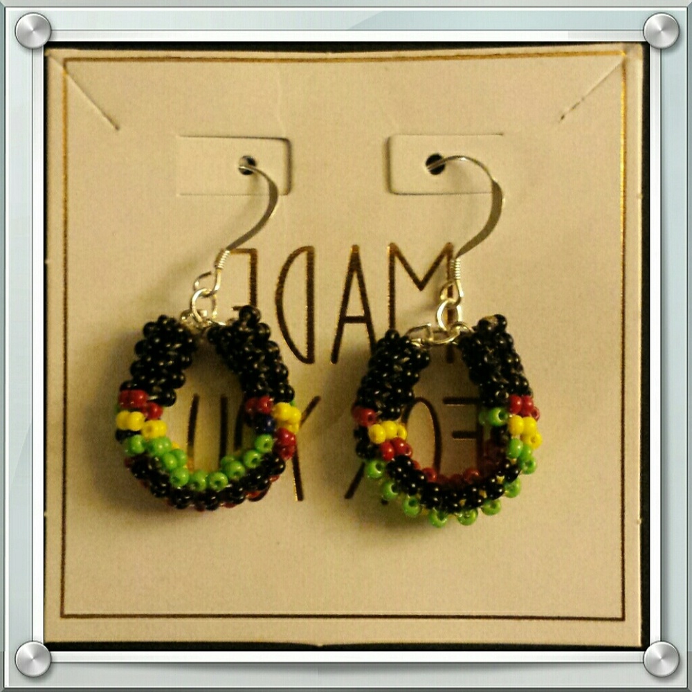 Peyote stitch earrings